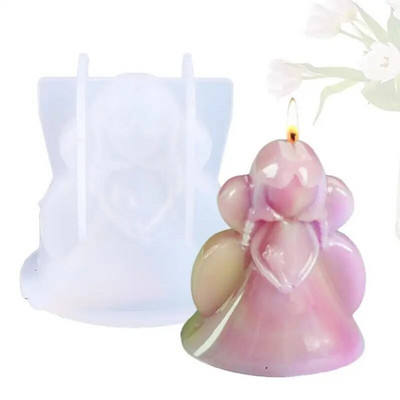 Καλούπι κεριών σιλικόνης Creative Angel DIY Αρωματικό κερί Κατασκευή Σαπουνιού Καλούπια Ρητίνης Χριστουγεννιάτικα Δώρα Χειροτεχνίες Προμήθειες Διακόσμηση σπιτιού
