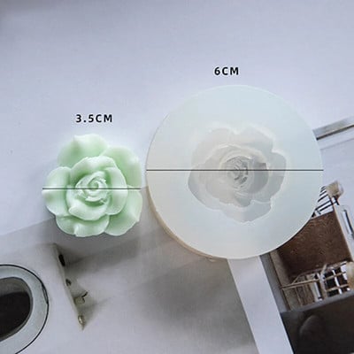 Jauna ziedu/rožu sveču vaska silīcija 3D ziepju veidņu kūkas dekorēšanas rokasgrāmata ar rokām gatavota sveķu māla konfekšu šokolādes Gumpastes veidne