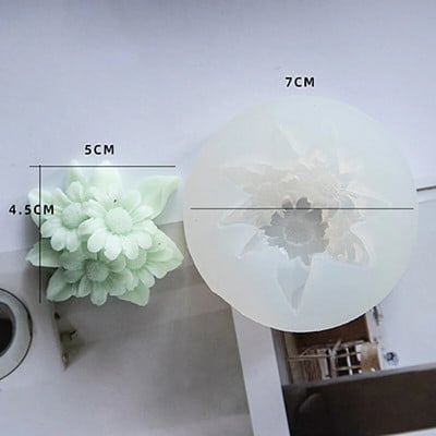 Jauna ziedu/rožu sveču vaska silīcija 3D ziepju veidņu kūkas dekorēšanas rokasgrāmata ar rokām gatavota sveķu māla konfekšu šokolādes Gumpastes veidne