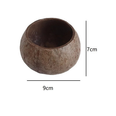 1vnt kokoso dubuo Natūralus medinis žvakių stiklainis Pochlebcas Dekoratyvinis aromaterapinis indelis Stalo reikmenys Desertas Rankų darbo Cra