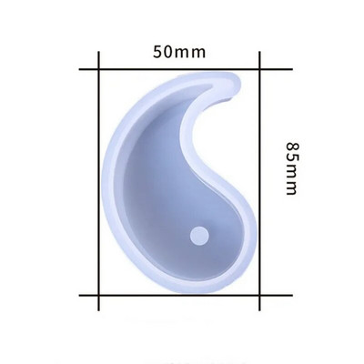 Yin Yang žvakių silikono formos Tai Chi rankų darbo aromaterapinės žvakės formos gipso papuošalai iš dervos amatų formų žvakių gamybos reikmenys