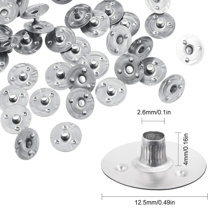 100 komada izdržljivih voštanih svijeća za izradu metalnih fitilja Nosači za nošenje držača jezičaka Alat za fitilje za svijeće DIY alat za izradu svijeća