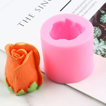 Τρισδιάστατο τριαντάφυλλο λουλούδι φόρμα σιλικόνης παιώνια σαπούνι παπαρούνας σαπούνι από άργιλο κερί κατασκευής καλουπιών Εργαλείο διακόσμησης Ζελέ σοκολάτας καραμέλας