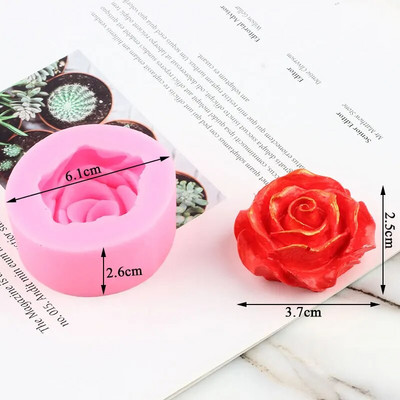 3D rožu ziedu silikona veidne peonija tulpe magoņu ziepju māla sveķu sveču veidošanas veidnes konfekšu šokolādes želejas fondant dekorēšanai