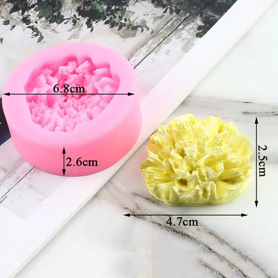 3D rožu ziedu silikona veidne peonija tulpe magoņu ziepju māla sveķu sveču veidošanas veidnes konfekšu šokolādes želejas fondant dekorēšanai