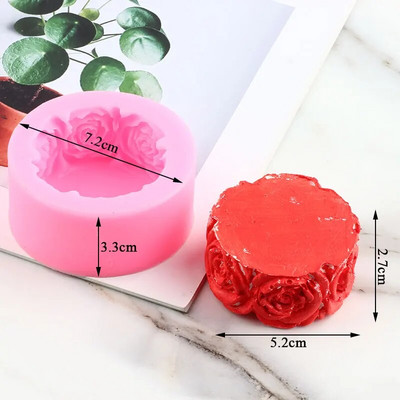 3D rožu ziedu silikona veidne peonija tulpe magoņu ziepju māla sveķu sveču veidošanas veidnes konfekšu šokolādes želejas fondant dekorēšanai