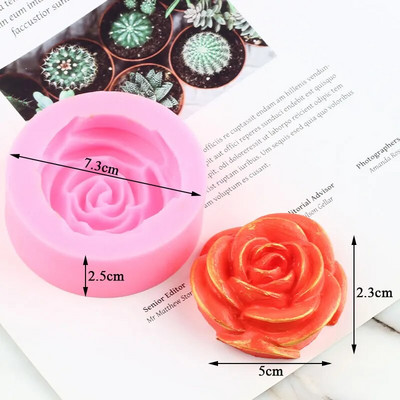 3D rožu ziedu silikona veidne peonija tulpe magoņu ziepju māla sveķu sveču veidošanas veidnes konfekšu šokolādes želejas fondant dekorēšanai