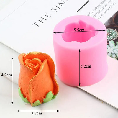 3D rožu ziedu silikona veidne peonija tulpe magoņu ziepju māla sveķu sveču veidošanas veidnes konfekšu šokolādes želejas fondant dekorēšanai
