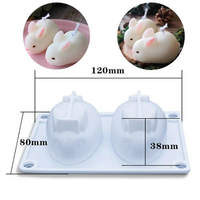 DIY armsa jänese küünla valmistamise tööriist lihavõttemunade seebi kristallist silikoonvormi šokolaadikoogi kaunistus loomade maalimine kipsist nuku kingitus