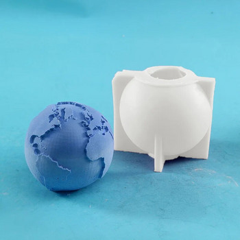 DIY Earth Moon Σιλικόνη Καλούπι Κεριού Δημιουργικό Διαστημικό Κερί Κατασκευή Χειροποίητο Σαπούνι Ρητίνης Πηλός Καλούπι Δώρα Art Craft Διακόσμηση σπιτιού