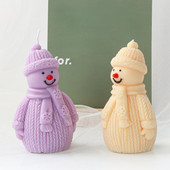 Sniegavīrs Silikona sveču veidne DIY priežu čiekuri sveču gatavošana šokolādes ziepju sveķu veidne Ziemassvētku dāvanas amatniecība mājas dekors