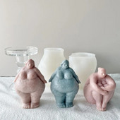 DIY portré 3D művészet absztrakt emberi test gyertya szilikon formák szappan gyertya készítés gipsz formák kézi ajándék készítés