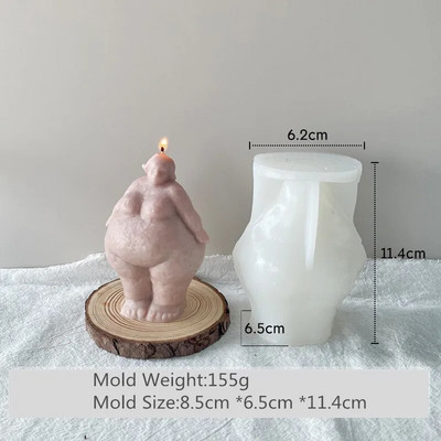 DIY portré 3D művészet absztrakt emberi test gyertya szilikon formák szappan gyertya készítés gipsz formák kézi ajándék készítés