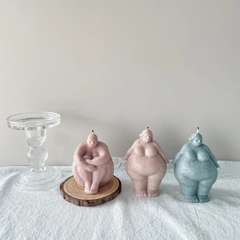 DIY portré 3D művészet absztrakt emberi test gyertya szilikon formák szappan gyertya készítés gipsz formák kézi ajándék készítés