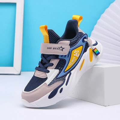 Bērnu apavi meiteņu kedas sieta elpojošas bērnu sporta apavi Modes rozā ikdienas ikdienas skriešanas tenisa čības zēniem