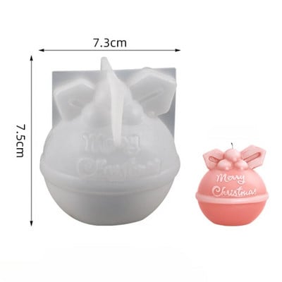 3D Kalėdų briedžiu kvepianti žvakė silikoninė forma „pasidaryk pats“ Kalėdų elnio žvakių forma gipso gipso tortas silikono žvakių forma