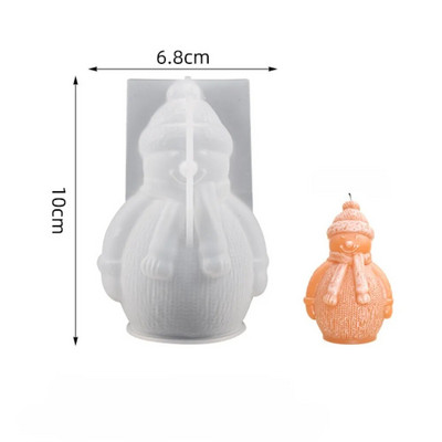 3D Kalėdų briedžiu kvepianti žvakė silikoninė forma „pasidaryk pats“ Kalėdų elnio žvakių forma gipso gipso tortas silikono žvakių forma