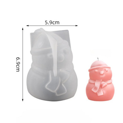 3D Kalėdų briedžiu kvepianti žvakė silikoninė forma „pasidaryk pats“ Kalėdų elnio žvakių forma gipso gipso tortas silikono žvakių forma