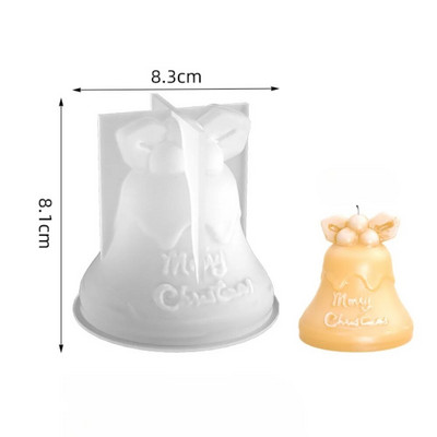 3D Kalėdų briedžiu kvepianti žvakė silikoninė forma „pasidaryk pats“ Kalėdų elnio žvakių forma gipso gipso tortas silikono žvakių forma