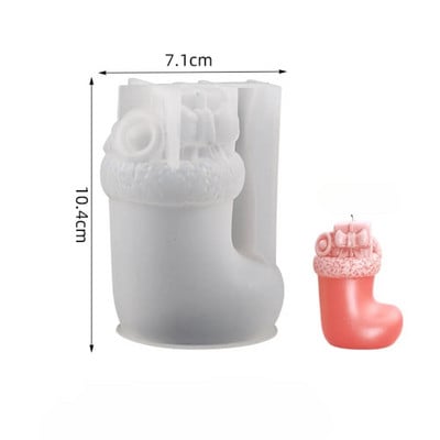 3D Kalėdų briedžiu kvepianti žvakė silikoninė forma „pasidaryk pats“ Kalėdų elnio žvakių forma gipso gipso tortas silikono žvakių forma