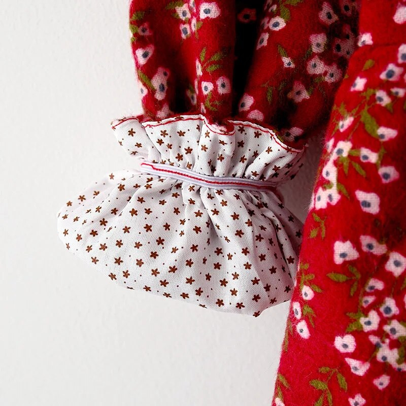 Jaundzimušo meiteņu kleita pavasara drēbes ar garām piedurknēm ziedu kleitas 1 gadu dzimšanas dienas meiteņu apģērba komplekts valkā kleita