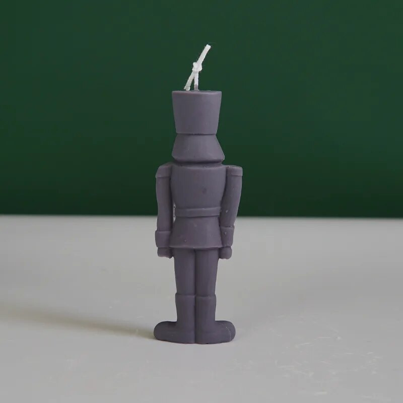 Riekstkodis kareivja sveces silikona veidne DIY aromātisko ziepju sveču izgatavošana epoksīda ģipša veidņu dāvanas 2023 Ziemassvētku mājas dekors