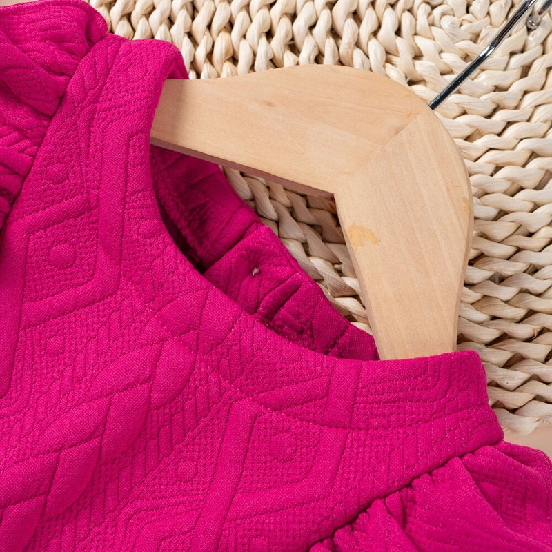 Rudens žiemos suknelė mažyliams 0-2 m ilgomis rankovėmis su raukiniais Princesės suknelė vaikams Madinga vaikiška laisvalaikio suknelė