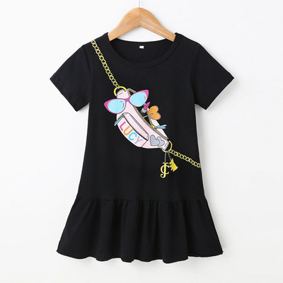 LZH 2022 m. nauja žieminė suknelė mergaitėms, drabužiai mergaitėms, 0–4 m. Sweet Bowknot vaikiška princesė suknelė naujagimiams, drabužiai