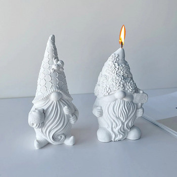 DIY τρισδιάστατο απρόσωπο καλούπι κεριών Άγιου Βασίλη Χριστουγεννιάτικα αρωματικά κεριά γύψινα στολίδια Κατασκευή καλουπιού σιλικόνης Διακόσμηση χειροτεχνίας σπιτιού