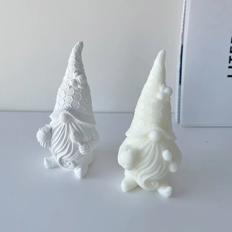 „Pasidaryk pats“ 3D beveidis Kalėdų Senelio žvakių formelės Kalėdų kvepiančios žvakės gipso papuošalai. Silikono formų kūrimas Namų amatų dekoravimas