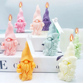 Ķirbju galvaskausa rūķa sveču izgatavošanas rīks Bārdains Ziemassvētku vecītis Ziepju apmetums Silikona veidne Helovīna šokolādes dekors Ziemassvētku dāvana