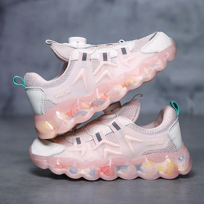 Bērnu skriešanas apavi Tīkla elpojošas ikdienas kedas bērniem Viegli sporta apavi zēniem meitenēm, neslīdoši āra