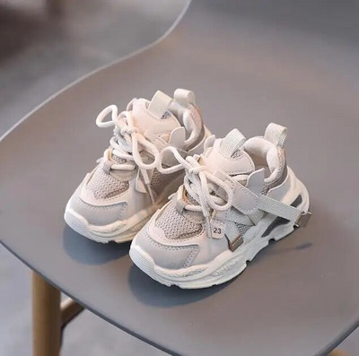 Dydis 21-30 Kūdikių batai mažyliams berniukams Mergaitėms kvėpuojantis tinklelis Little Kids Laisvalaikiai sportbačiai Neslystantys vaikiški sportiniai bateliai tenisas