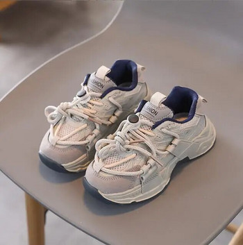 Нов размер 21-36 Бебешки спортни обувки за момчета Момичета Дишащи мрежести маратонки за деца Неплъзгащи се детски ежедневни обувки Тенис Детски ботуши