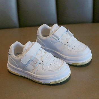 2023 Модни обувки на платформа за деца Момиче Изцяло бели маратонки Момчета Ежедневни обувки за тенис Пролет Есен Вулканизирани обувки Дете G03213