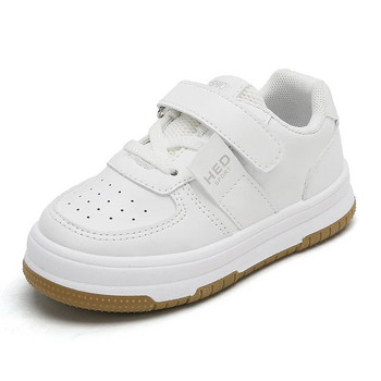 2023 Модни обувки на платформа за деца Момиче Изцяло бели маратонки Момчета Ежедневни обувки за тенис Пролет Есен Вулканизирани обувки Дете G03213