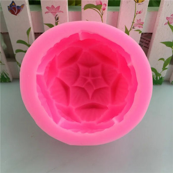 3D Lotus/Flower Ball Свещ Силиконова форма Направи си сам сапунена мазилка Смола Силиконови форми Ръчно изработени свещи Комплект за правене на домашен декор