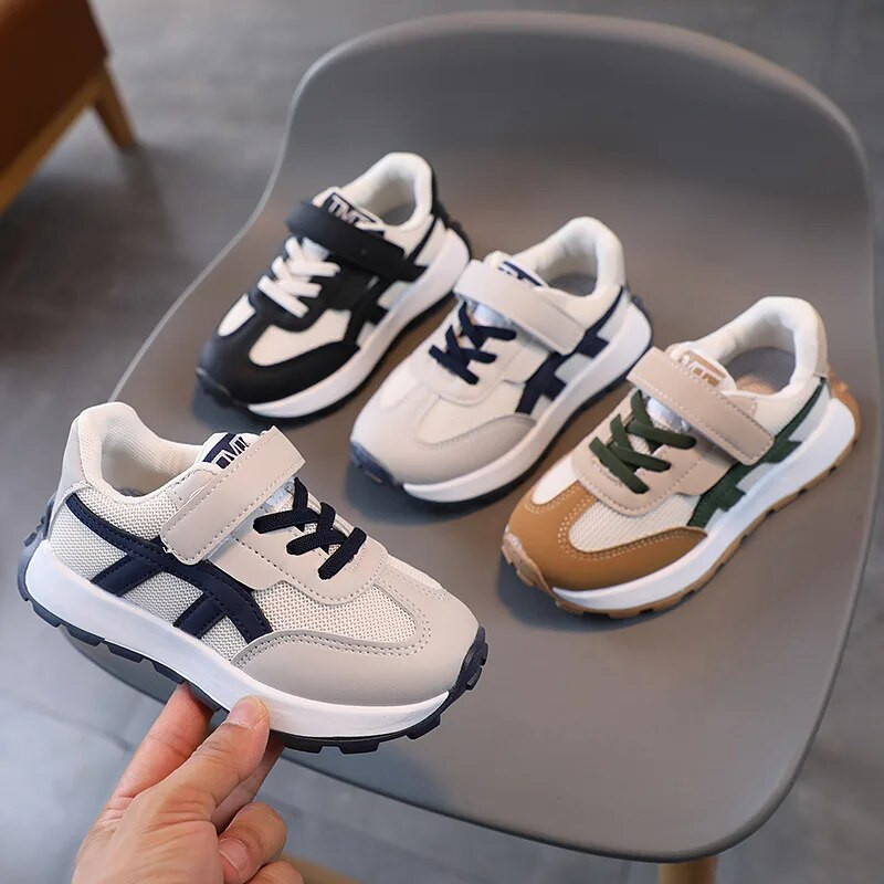 Rudens bērnu kedas Tīkla apavi Elpojoši Mīksti Skriešanas Apavi Bērnu Ikdienas Apavi Plakana Zole Toddler Sports Zēni Meiteņu Mode