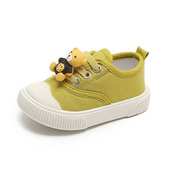 2023 Пролетни и есенни анимационни обувки с меко дъно за малки деца Обувки за бебета Момчета и момичета Платнени обувки с TPR дъно