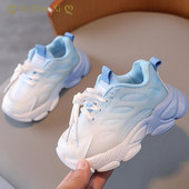 Toddler Baby Gradient Color Bērnu sporta apavi Mīksts skriešanas tīkls Elpojoši apavi zēniem meitenēm Apavi Modes kedas