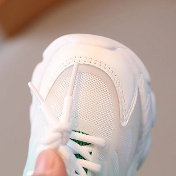 Βρεφικό ντεγκραντέ χρώμα Παιδικά αθλητικά παπούτσια Μαλακό διχτυωτό τρέξιμο που αναπνέει Παπούτσια για αγόρια για κορίτσια Παπούτσια Μόδα αθλητικά παπούτσια