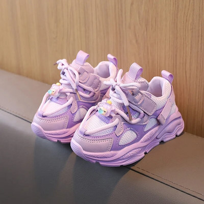 Toddler Baby Gradient Color Bērnu sporta apavi Mīksts skriešanas tīkls Elpojoši apavi zēniem meitenēm Apavi Modes kedas