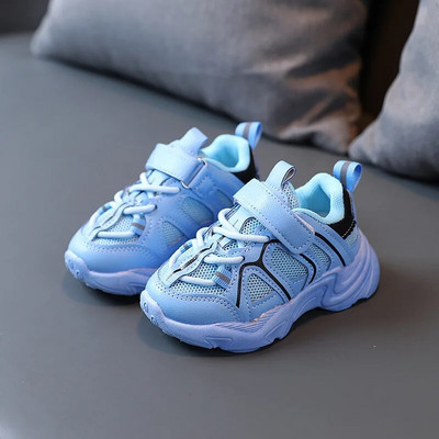 Toddler Baby Gradient Color Bērnu sporta apavi Mīksts skriešanas tīkls Elpojoši apavi zēniem meitenēm Apavi Modes kedas