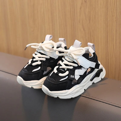 Toddler Baby Gradient Color Bērnu sporta apavi Mīksts skriešanas tīkls Elpojoši apavi zēniem meitenēm Apavi Modes kedas