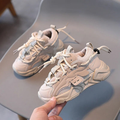 Toddler Baby Gradient Color Bērnu sporta apavi Mīksts skriešanas tīkls Elpojoši apavi zēniem meitenēm Apavi Modes kedas