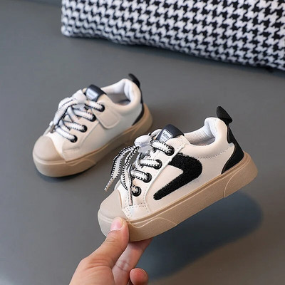 2024. gada rudens modes Bērnu ikdienas apavi Bērnu kedas Mazu bērnu apavi Zēniem Meitenēm Plakana zole Elpojoša Mīksta Sporta Skriešana