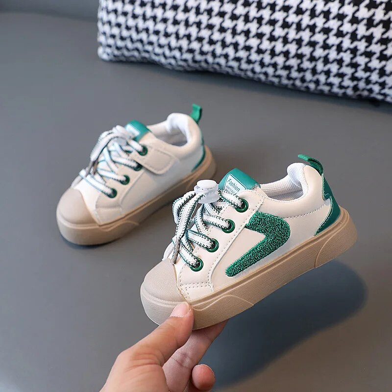 2024. gada rudens modes Bērnu ikdienas apavi Bērnu kedas Mazu bērnu apavi Zēniem Meitenēm Plakana zole Elpojoša Mīksta Sporta Skriešana