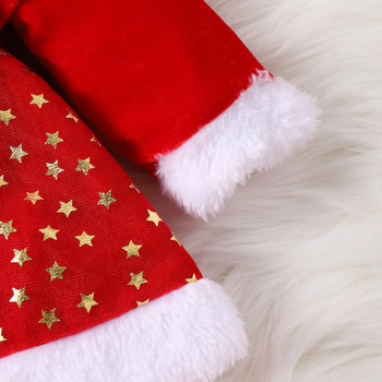 Χριστουγεννιάτικα Νεογέννητα Βρεφικά Ρούχα Velvet Romper 3 612 18 μηνών Winter Glitter Dress Star Outfit