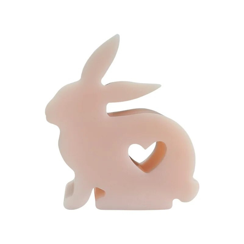 3D Love Rabbit silikona veidne DIY dzīvnieku aromterapijas sveces ģipša ziepju ražošanas rīks mājas dekorēšanai amatniecībai sveķu veidne