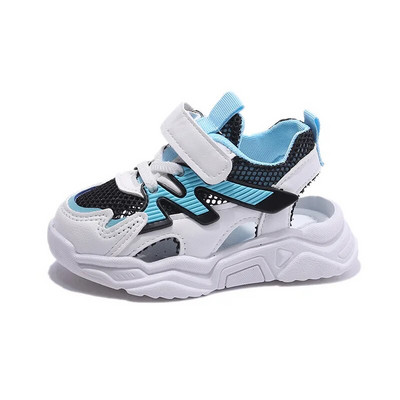 Vasaras sandales mazuļiem meiteņu kurpes vienkrāsains tīkls audums elpojošs zēnu kedas bērniem zīdaiņu sporta meiteņu sandales